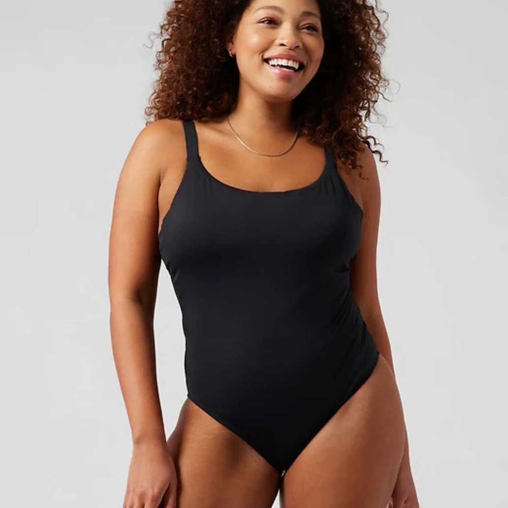 Athleta Hermosa One Piece Swimsuit size SP Black - Picture 6 of 6